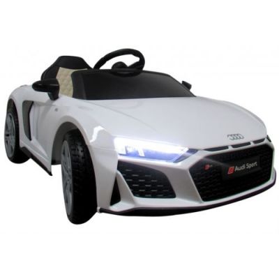 Masinuta electrica cu telecomanda Audi R8 Sport 107 cm Alb ieftina