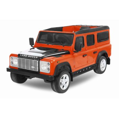 Masinuta electrica pentru copii 3-8 ani Land Rover Defender 90W 12V Portocaliu