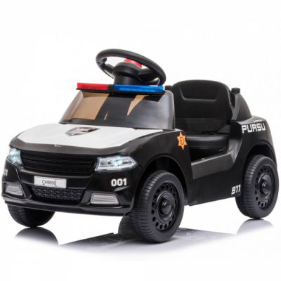 Masinuta electrica pentru copii Kinderauto BJ9958A 30W 6V Police Black White