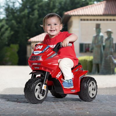 Motocicleta electrica Peg Perego Ducati Mini Evo 6V 1 an + negrurosu Motocicleta electrica Peg Perego Ducati Mini Evo 6V 1 an + negrurosu