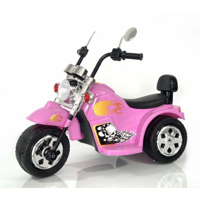 Motocicleta electrica pentru fetite Kinderauto BJ777 35W 6V, culoare roz