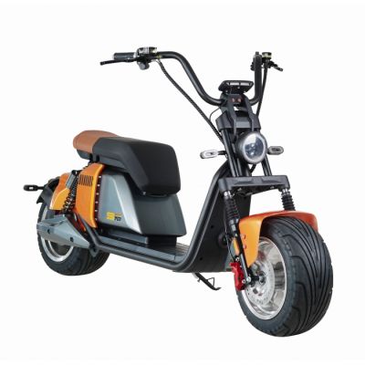 Scuter electric pentru adulti Solley SUPER 701, 2000W putere, baterie 60V 20Ah, Orange