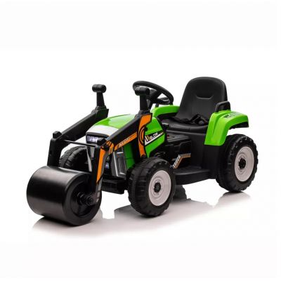 Tractor electric 12V cu telecomanda si rola nivelare Nichiduta Roller Track Green