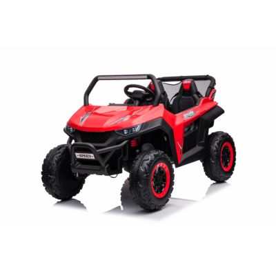 UTV electric pentru 2 copii Kinderauto BJS612 90W 12V, bluetooth, culoare Rosu