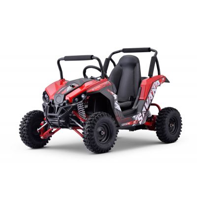 UTV electric pentru copii NITRO GoKid Savana 1200W 48V cu diferential, culoare rosie