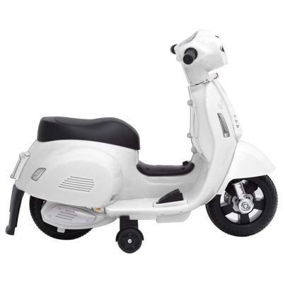 vidaXL Motocicletă de jucărie electrică Vespa, alb, GTS300