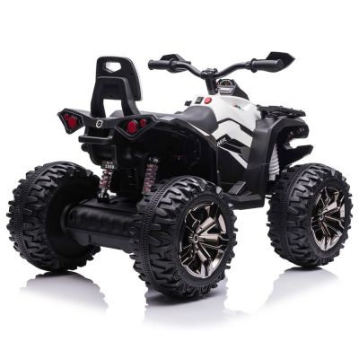 ATV electric 4 x 4 QLS-3288 pentru copii alb