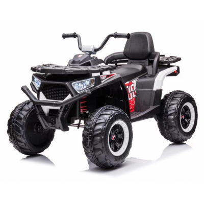 ATV electric pentru copii 4x4 Kinderauto SuperOffroad, 140W 12V, telecomanda inclusa, recomandat 3-9 ani, alb
