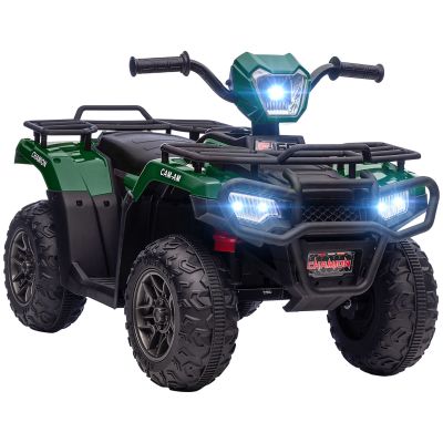 ATV electric copii, Ride-on, functii de mers inainte si inapoi, 12V, cu lumini | Aosom Romania