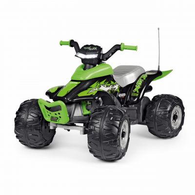 ATV Peg Perego Corral T-Rex, 330W, 12V, 3 ani +, Verde/ Negru