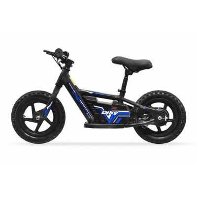 Bicicleta electrica fara pedale, Nitro Bike DIKY 180W 24V Lithium , Roti 12 inch, Albastru