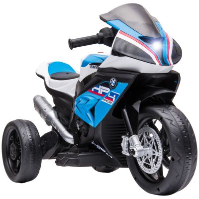 HOMCOM Motocicleta electrica pentru copii BMW HP4 cu licenta Jucarie de rulare cu 3 roti 6V Motocicleta | AOSOM RO