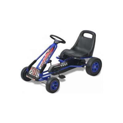 Kart copii cu scaun reglabil, albastru