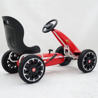 Kart cu pedale pentru copii Abarth rosu