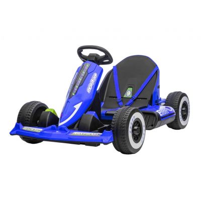 Kart electric 12V cu telecomanda si scaun din piele Nichiduta Speed Royal Blue