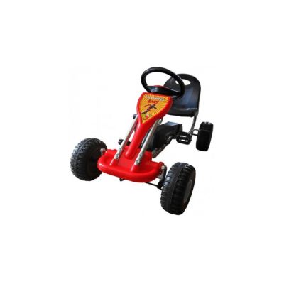 Kart pentru copii cu pedale Go Kart, rosu