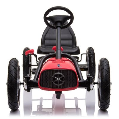 Kidscare - Kart cu pedale si roti gonflabile Corssa Rosu