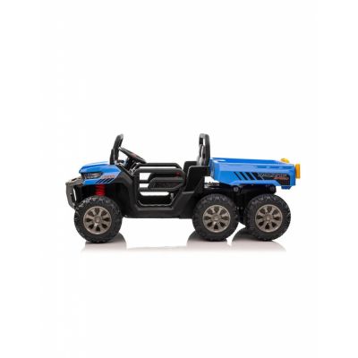 Masina electrica cu bascula pentru copii albastra