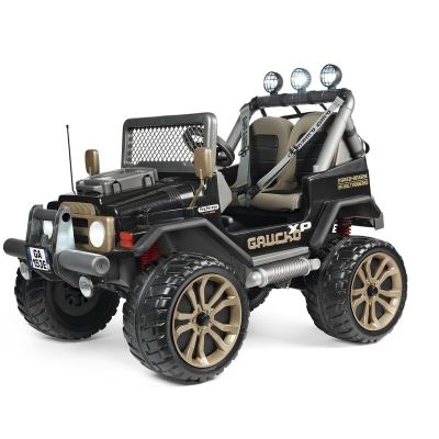 Masina Peg Perego Gaucho XP, 24V, 3 ani +, Negru/Maro