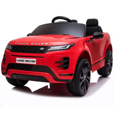 Masinuta electrica 12V cu scaun piele si roti EVA Range Rover Red