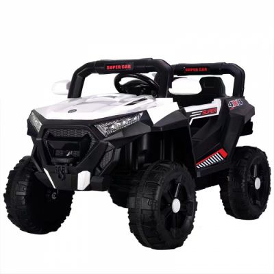 Masinuta electrica 4x4 Kinderauto SuperCar 100W 12V cu Scaun TAPITAT Alb