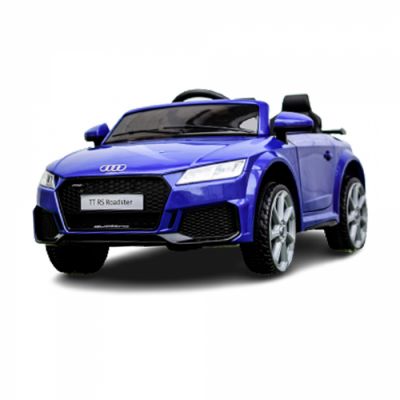 Masinuta electrica Audi TTRS Roadster 70W 12V cu roti moi, scaun tapitat, culoare Albastru