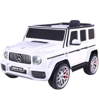 Masinuta electrica copii Mercedes G63, S306 AMG, 60W 12V, echipare PREMIUM, culoare alba Masinuta electrica copii Mercedes G63, S306 AMG, 60W 12V, echipare PREMIUM, culoare alba