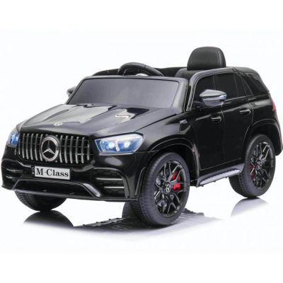 Masinuta electrica cu scaun de piele Mercedes M Class Black