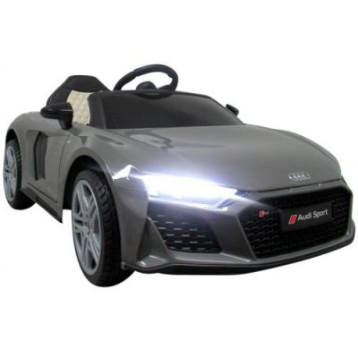 Masinuta electrica cu telecomanda Audi R8 107 cm R Sport Gri la reducere