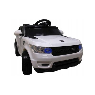 Masinuta electrica cu telecomanda si roti din spuma EVA Cabrio F1 R-Sport - Alb