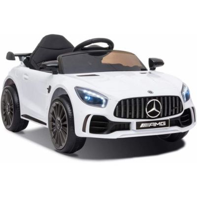 Masinuta electrica pentru copii 2-4 ani Mercedes-Benz AMG GT-R, 50W, 12V culoare alba