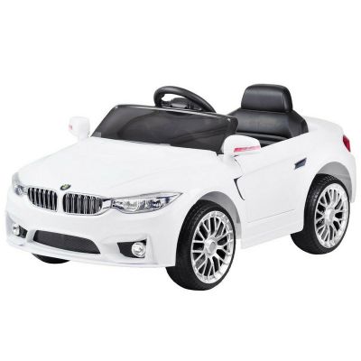 Masinuta electrica pentru copii, 2 motoare 12V , 2 baterii 6V/4,5Ah, telcomanda cu control parental 2,4Ghz, Beta, Alba