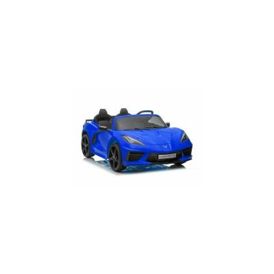 Masinuta electrica pentru copii, Corvette Stingray albastru, cu telecomanda, 2 motoare, 11968