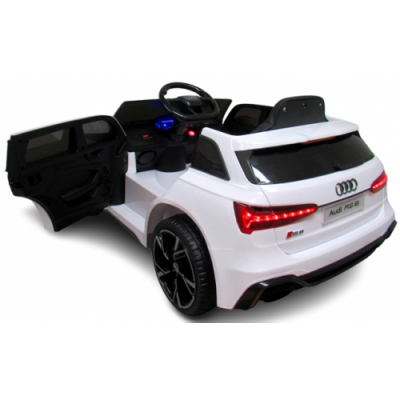 Masinuta electrica R-Sport cu telecomanda Audi RS6 alb
