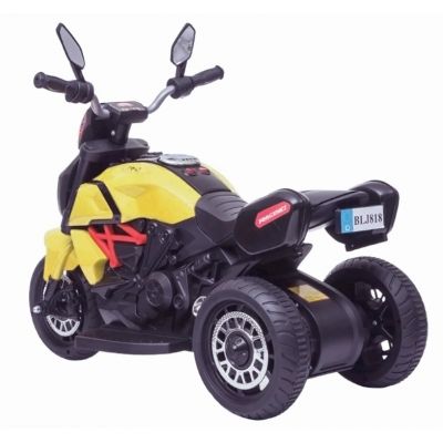 Motocicleta electrica cu lumini Nichiduta Kids Racing Yellow