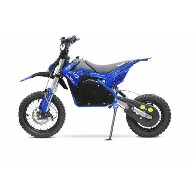Motocicleta electrica Eco Serval PRIME 1200W 12 10 48V 15Ah Lithiu ION, culoare albastra
