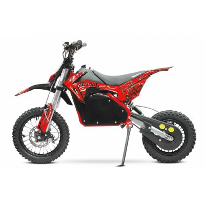 Motocicleta electrica Eco Serval PRIME 1200W 12 10 48V 15Ah Lithiu ION, culoare Rosie