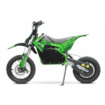 Motocicleta electrica Eco Serval PRIME 1200W 12 10 48V 15Ah Lithiu ION, culoare Verde