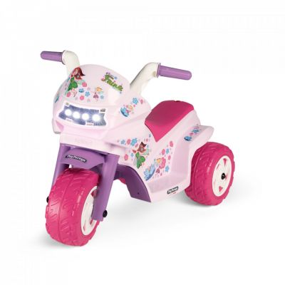 Motocicleta electrica Peg Perego Ducati Mini Fairy, 6V, 1 an +, Roz/Mov