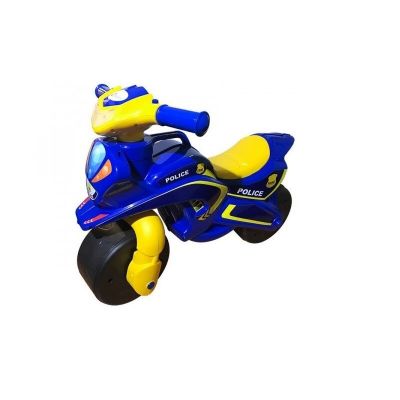 Motocicleta de impins MyKids Police Music 0139/57 Albastru Galben