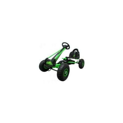 R-Sport - Kart cu pedale Gokart, 3-6 Ani, roti pneumatice din cauciuc, frana de mana, G3 - Verde