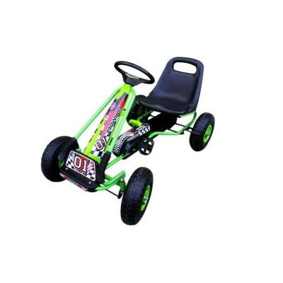 Kart cu pedale Gokart, 3-7 ani, roti gonflabile, G1 R-Sport - Verde