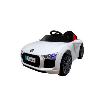 R-sport - Masinuta electrica cu telecomanda, scaun din piele, Cabrio B4 628 - Alb
