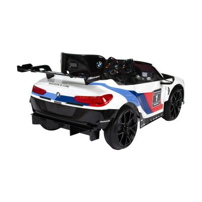 Masina electrica copii BMW M8 GTE Racing, 12V, cu telecomanda pentru parinti