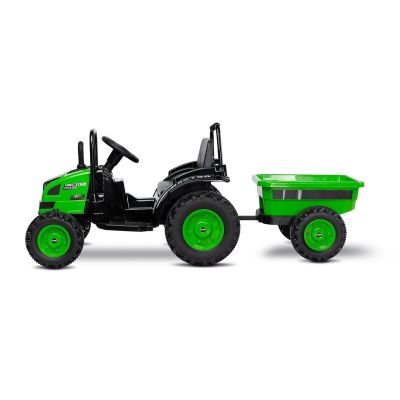 Toyz - Tractor electric Hector 12V Cu telecomanda, Cu remorca, Verde