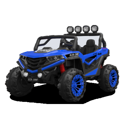 UTV electric 4x4, pentru 2 copii, Kinderauto RZR1000 180W 12V PREMIUM, culoare albastra