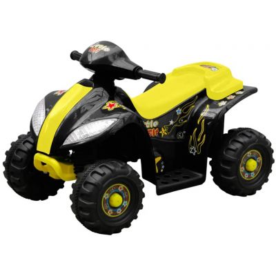 ATV electric copii galben și negru