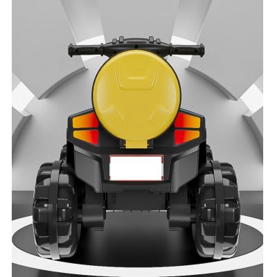 Atv electric cu scaun din piele si lumini Nichiduta Race Yellow