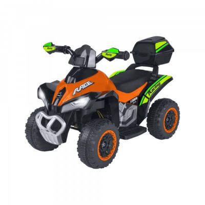 ATV electric pentru copii de teren Globo Quad 6V portocaliu cu verde ATV electric pentru copii de teren Globo Quad 6V portocaliu cu verde