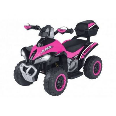 ATV Quad de teren electric pentru copii Globo acumulator 6V roz cu negru